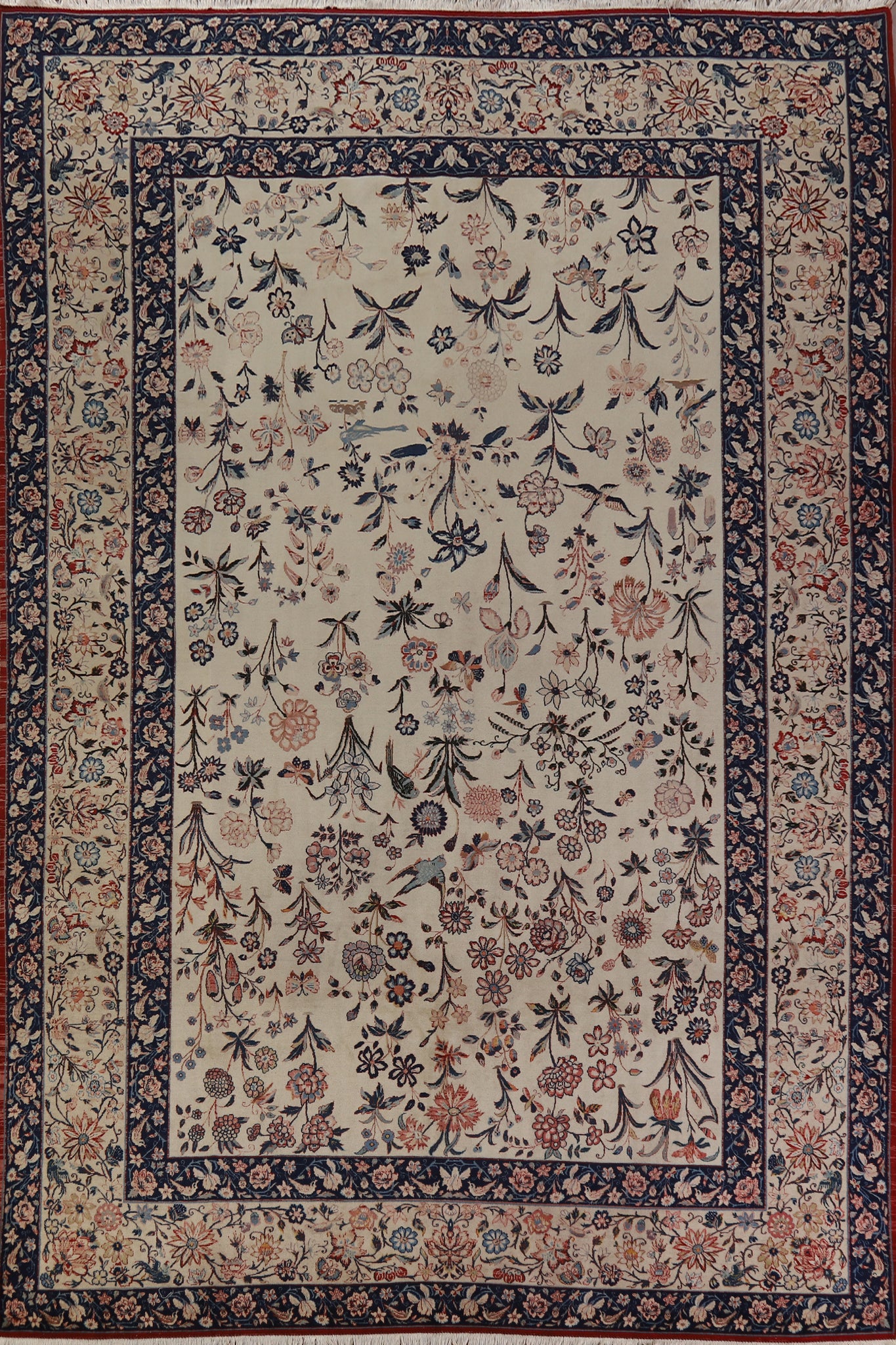 Pre-1900 Vegetable Dye Isfahan Persian Area Rug 8x12