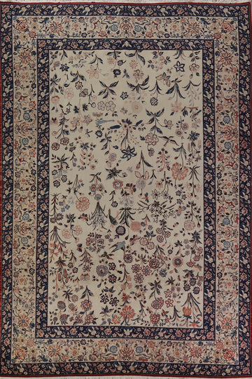 Pre-1900 Vegetable Dye Isfahan Persian Area Rug 8x12