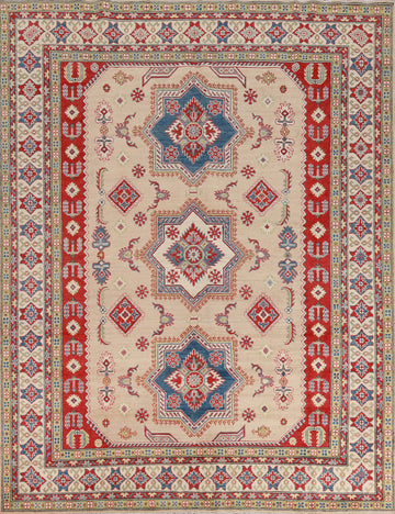 Vegetable Dye Wool Kazak Oriental Area Rug 8x10