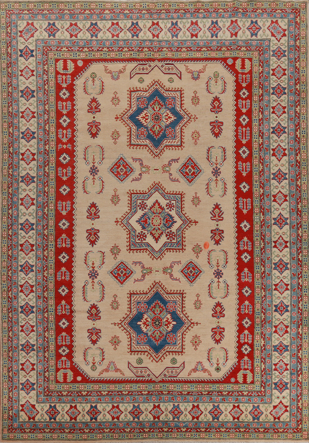 Vegetable Dye Kazak Oriental Area Rug 9x12