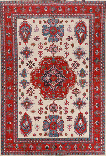 Vegetable Dye Wool Kazak Oriental Area Rug 9x12