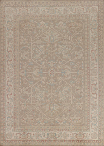 Vegetable Dye Wool Floral Oushak Oriental Area Rug 8x10