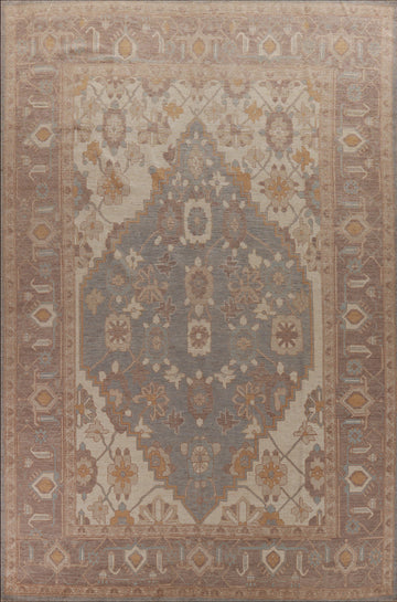 Vegetable Dye Oushak Oriental Large Rug 10x14