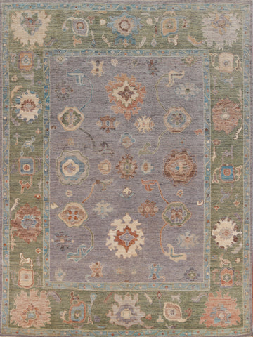 Pastel Lilac Oushak Turkish Area Rug 8x10