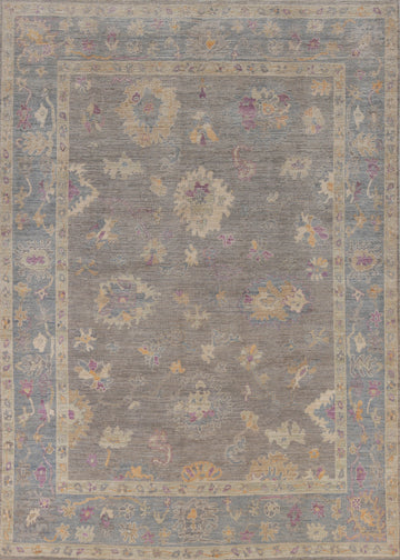 Handmade Floral Oushak Vegetable Dye Area Rug 8x10