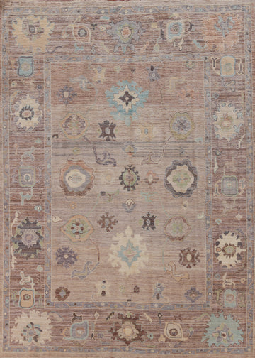 Vegetable Dye Oushak Turkish Area Rug 8x10