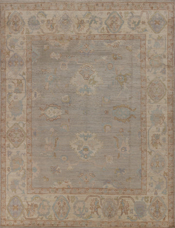 Vegetable Dye Oushak Turkish Area Rug 8x10