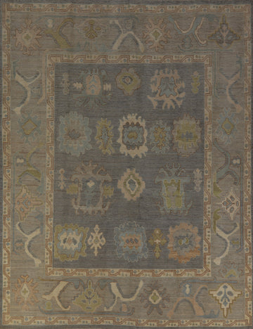 Vegetable Dye Oushak Turkish Area Rug 8x10