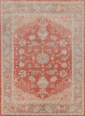 Vegetable Dye Oushak Turkish Area Rug 8x10