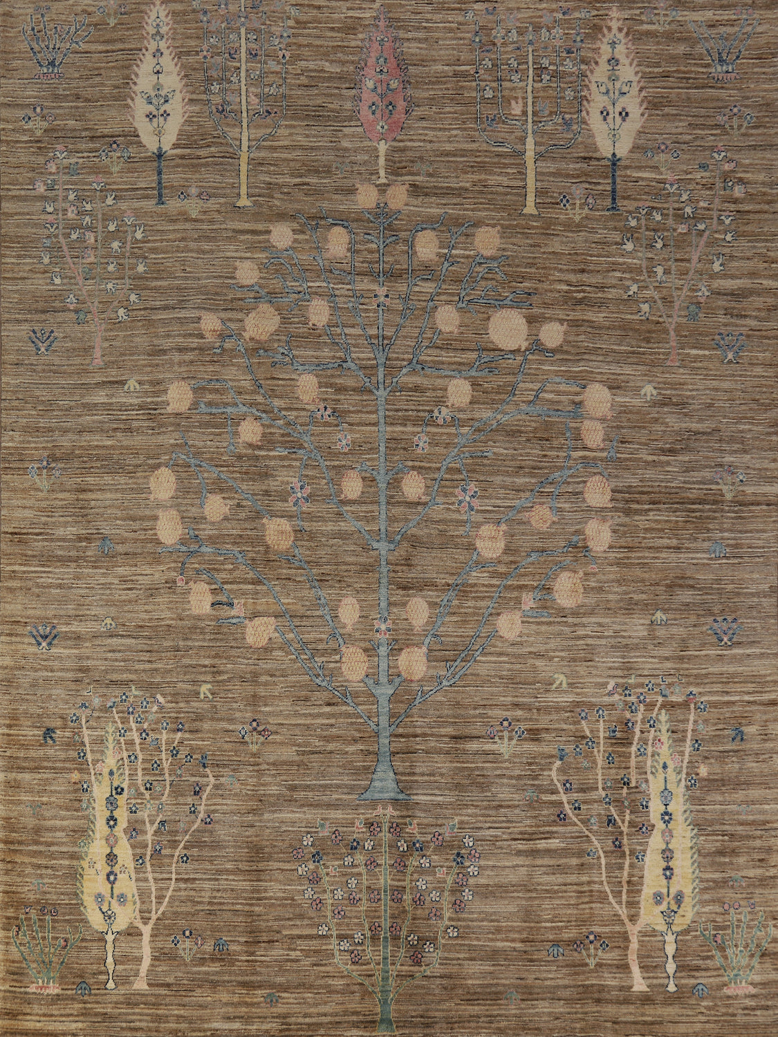 Vegetable Dye Oushak Chobi Turkish Area Rug 8x10