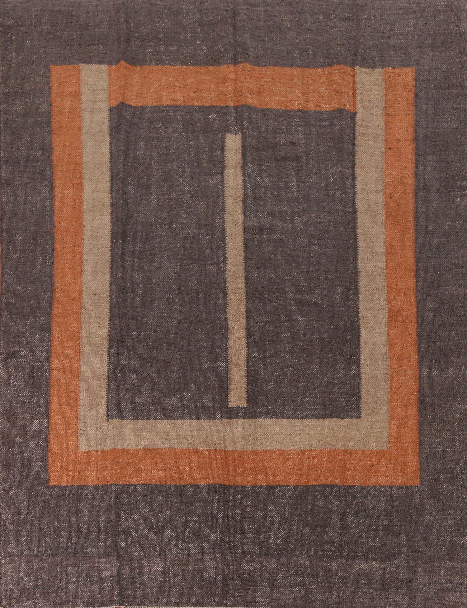 Modern Brown Kilim Turkish Area Rug 8x10