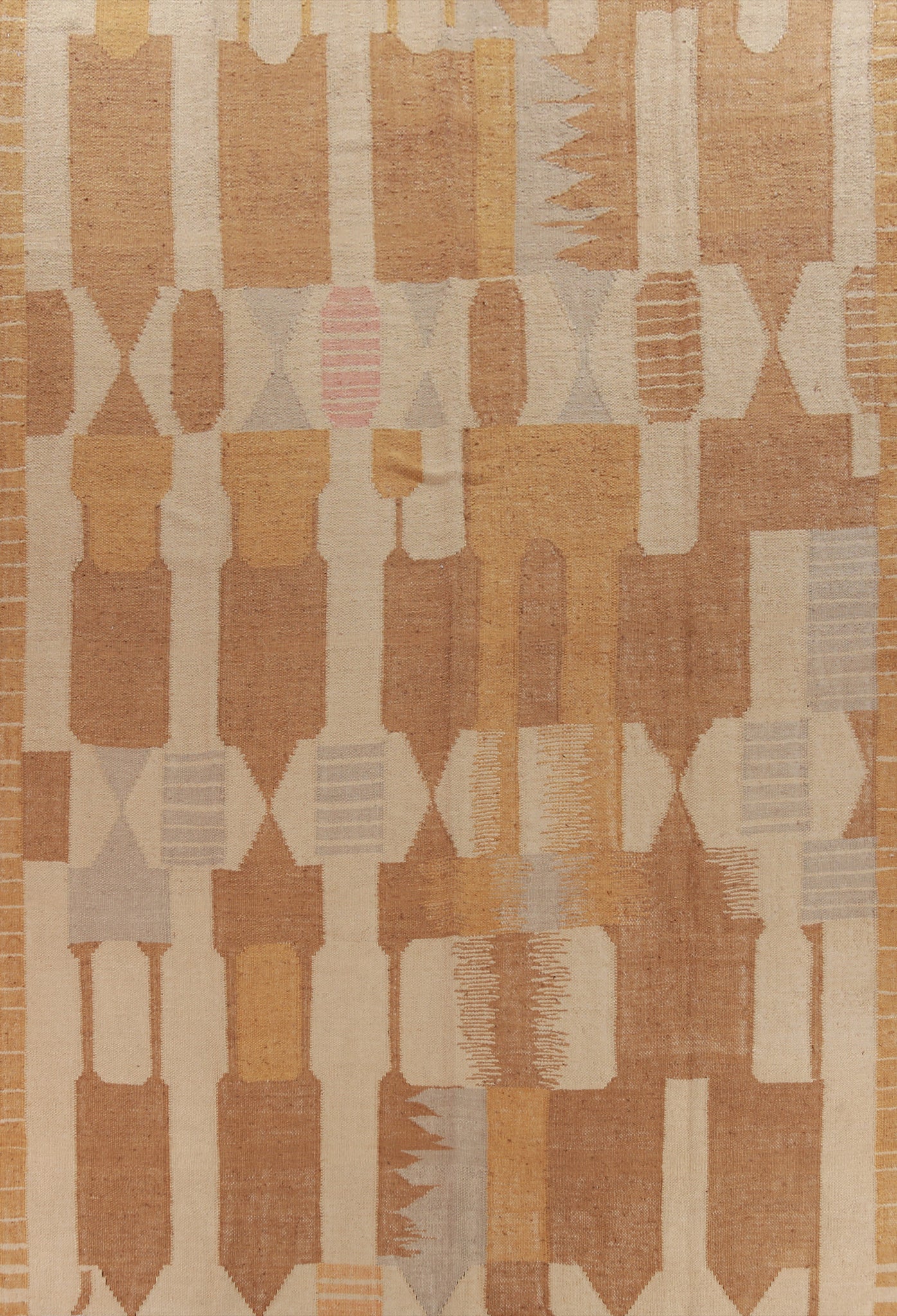 Contemporary Jute Kilim Vegetable Dye Large Rug 10x14
