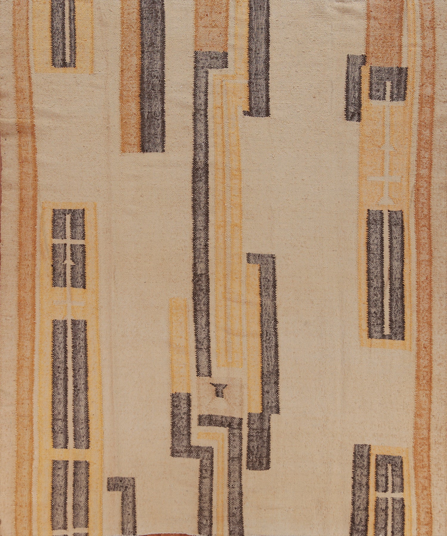 Contemporary Jute Kilim Turkish Square Rug 9x9