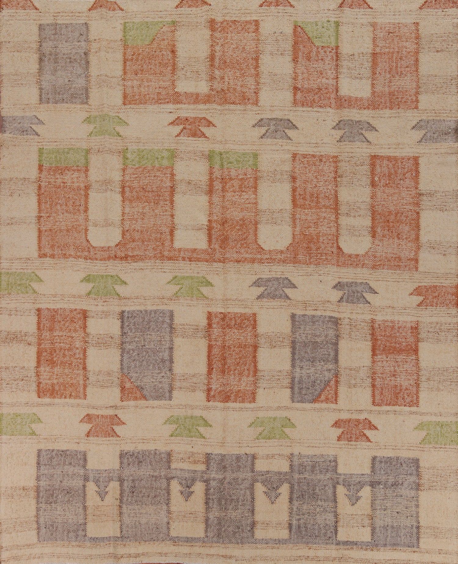 Contemporary Jute Kilim Turkish Area Rug 8x10