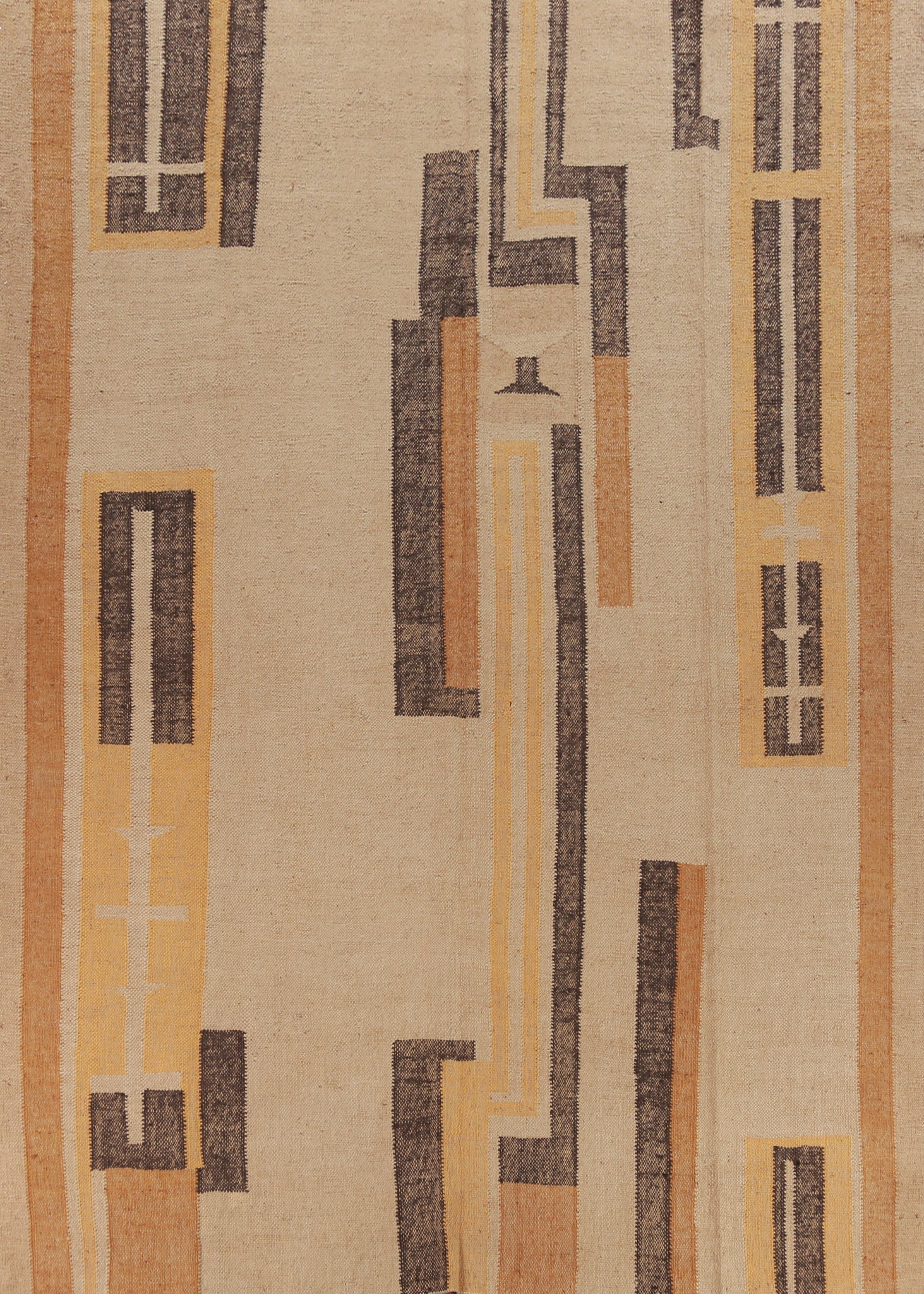Vegetable Dye Jute Kilim Turkish Area Rug 9x12