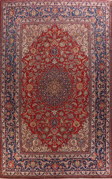 Traditional Vegetable Dye Najafabad Persian Large Rug 10x17