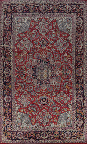 Vintage Floral Najafabad Persian Large Rug 10x16