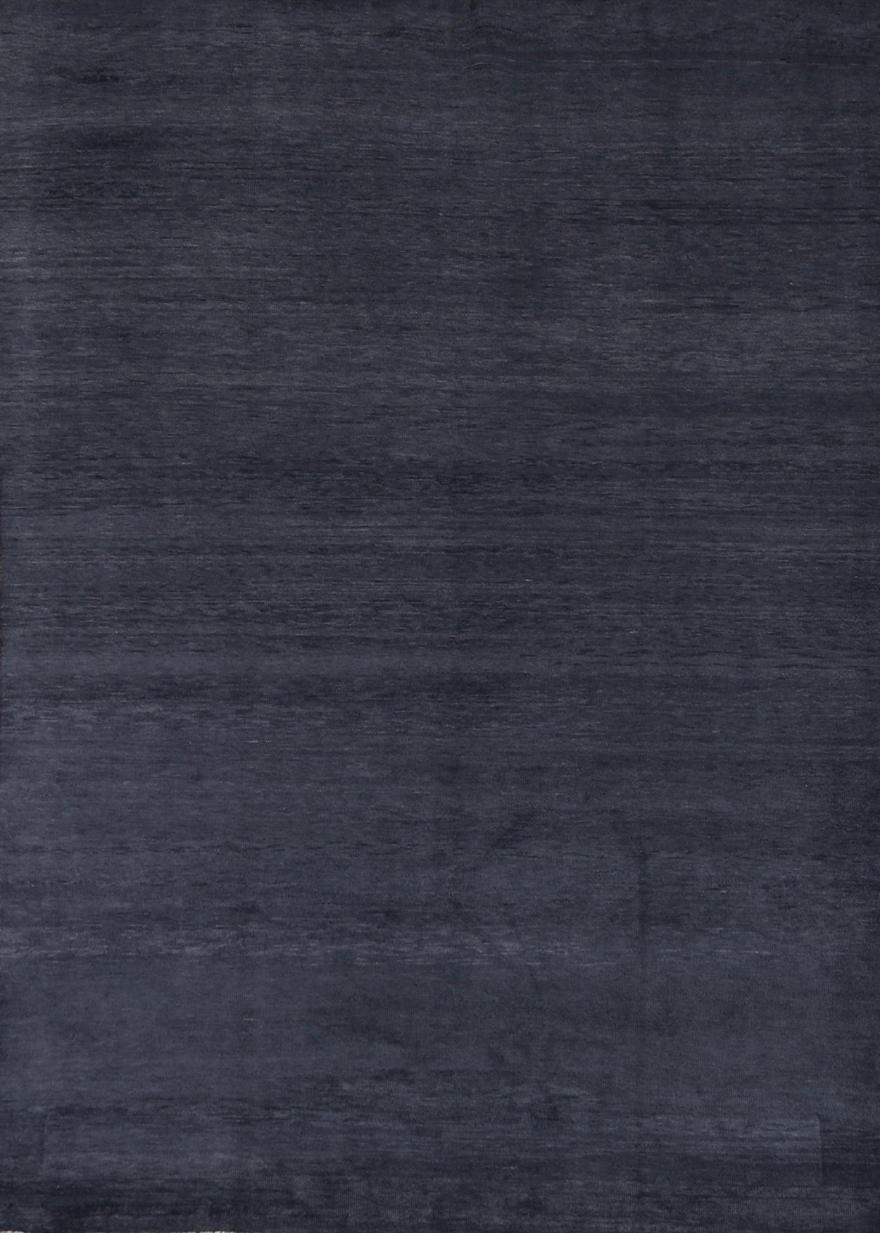 Dark Navy Blue Solid Gabbeh Vegetable Dye Area Rug 6x8