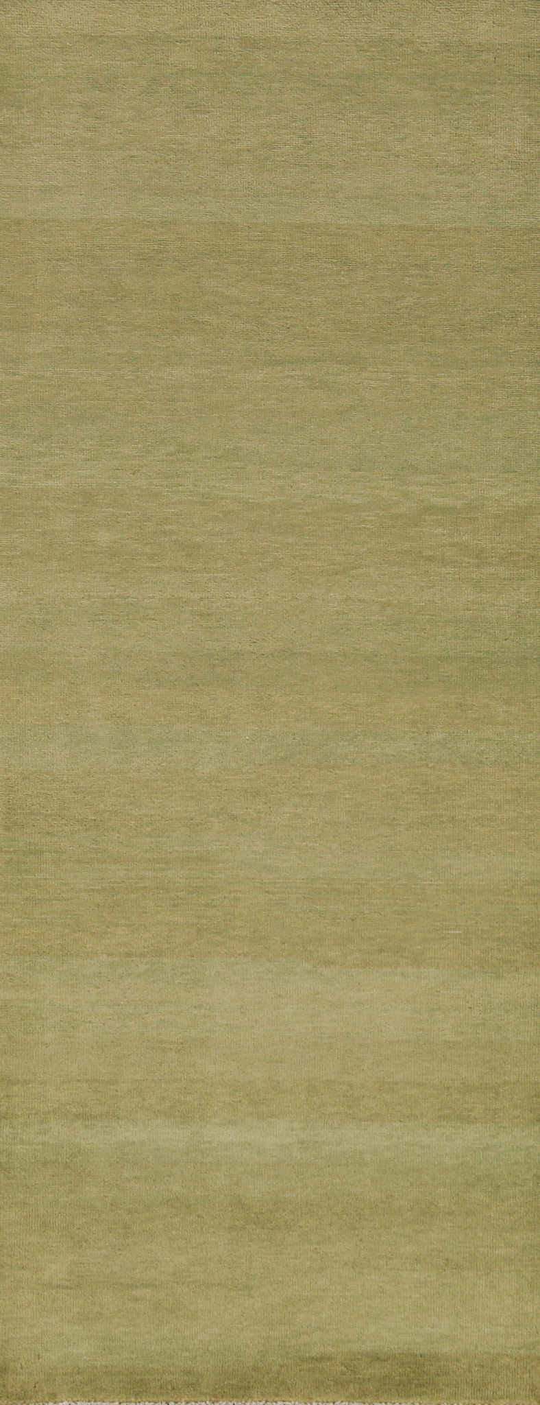 Green Modern Wool Gabbeh Vegetable Dye Runner Rug 3x8