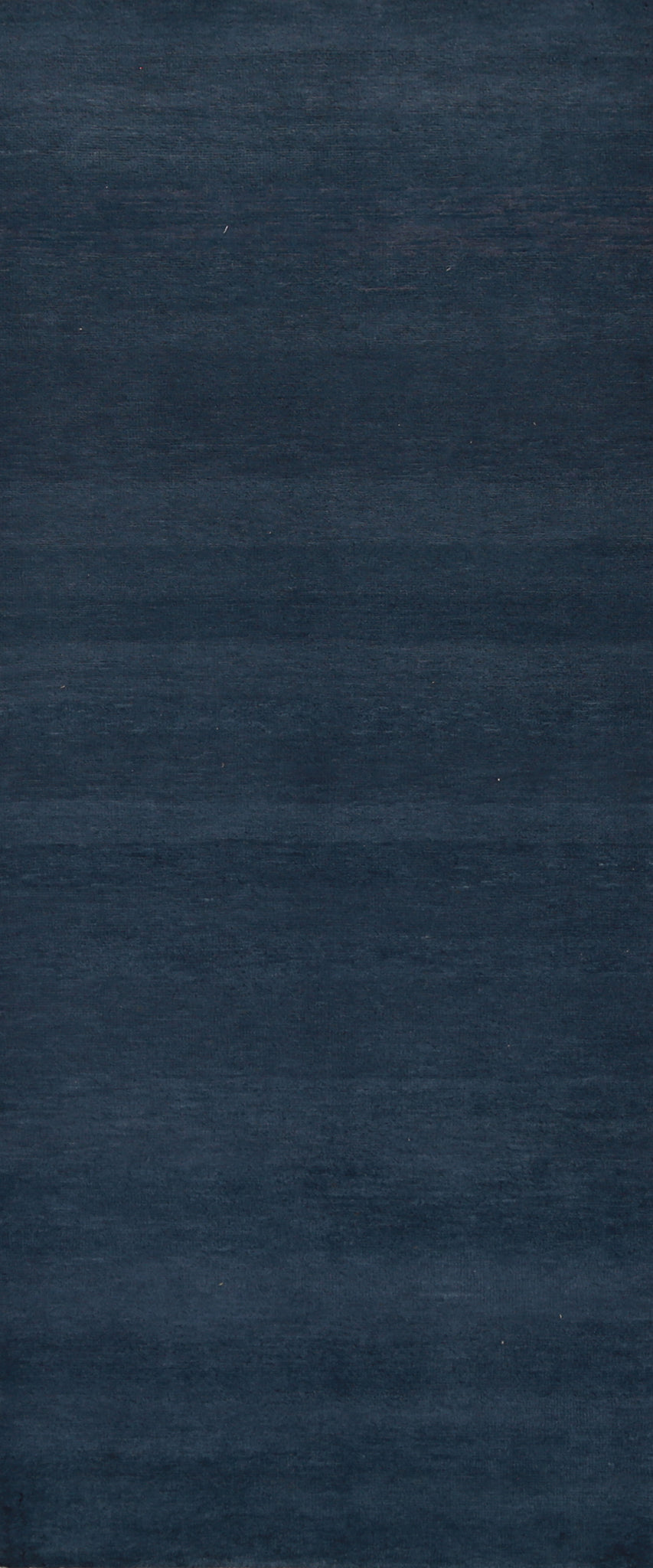 Navy Blue Modern Gabbeh Vegetable Dye Runner Rug 3x8