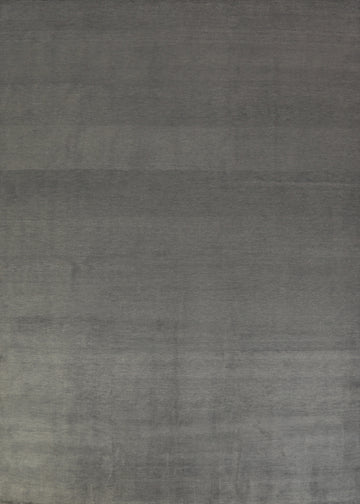 Vegetable Dye Gray Gabbeh Persian Area Rug 10x13