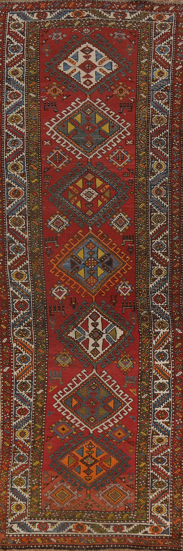 Antique Heriz Bakhshayesh Vegetable Dye Runner Rug 4x13