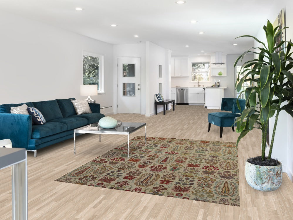 Handmade Floral Ziegler Oriental Area Rug 6x8