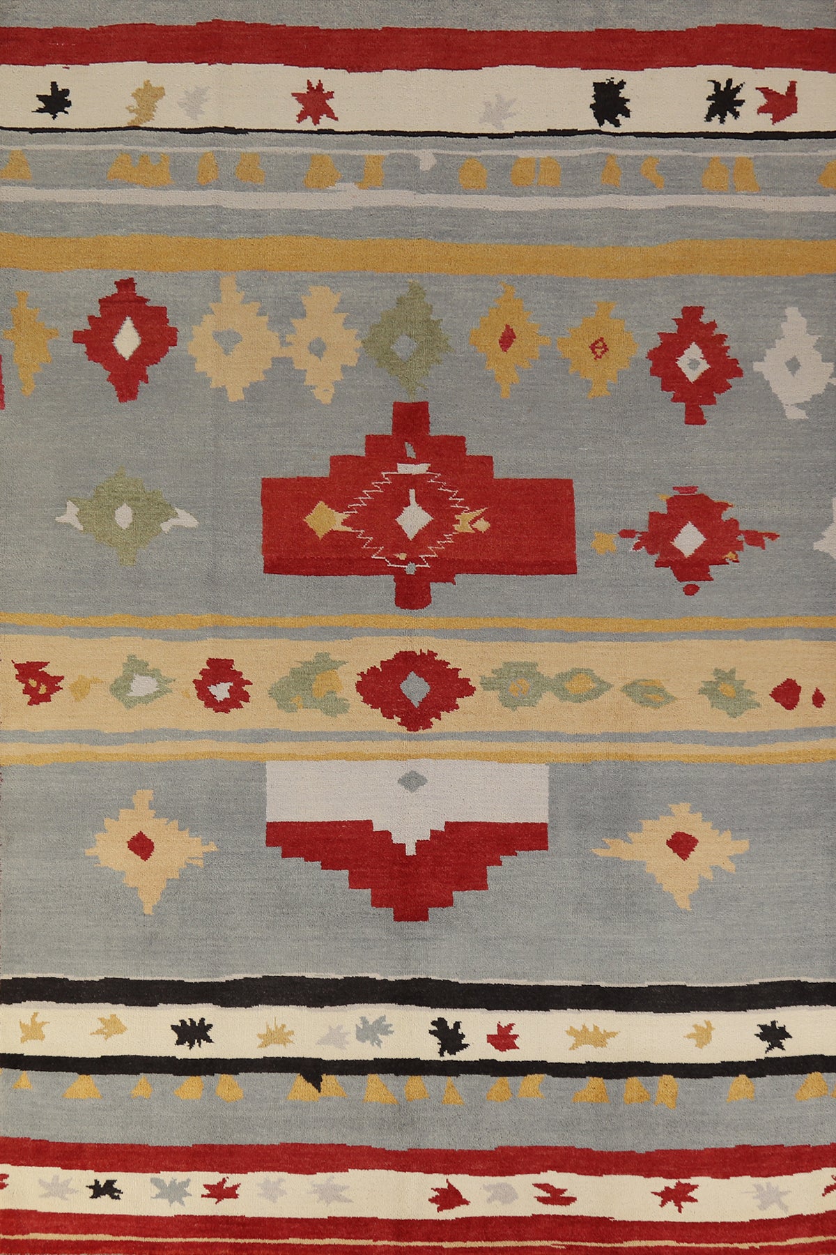 Vegetable Dye Wool Gabbeh Persian Area Rug 6x9