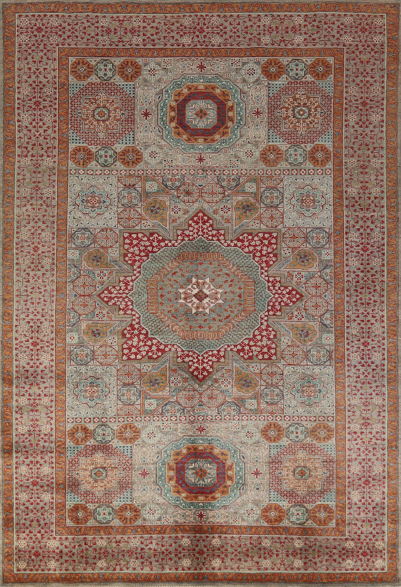 Wool Handmade Kazak Oriental Area Rug 7x10
