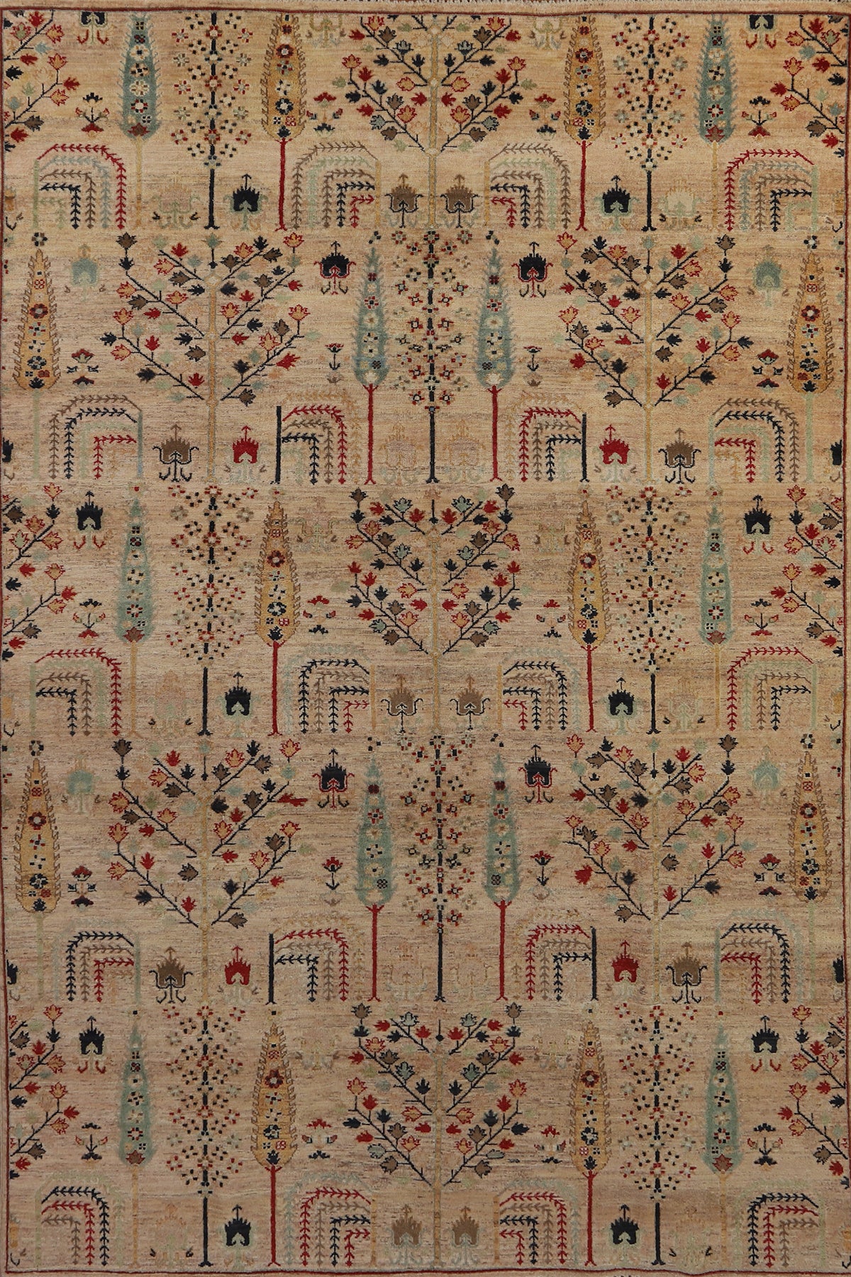 Handmade Wool Ziegler Oriental Area Rug 6x10