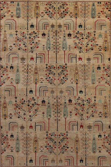 Handmade Wool Ziegler Oriental Area Rug 6x10