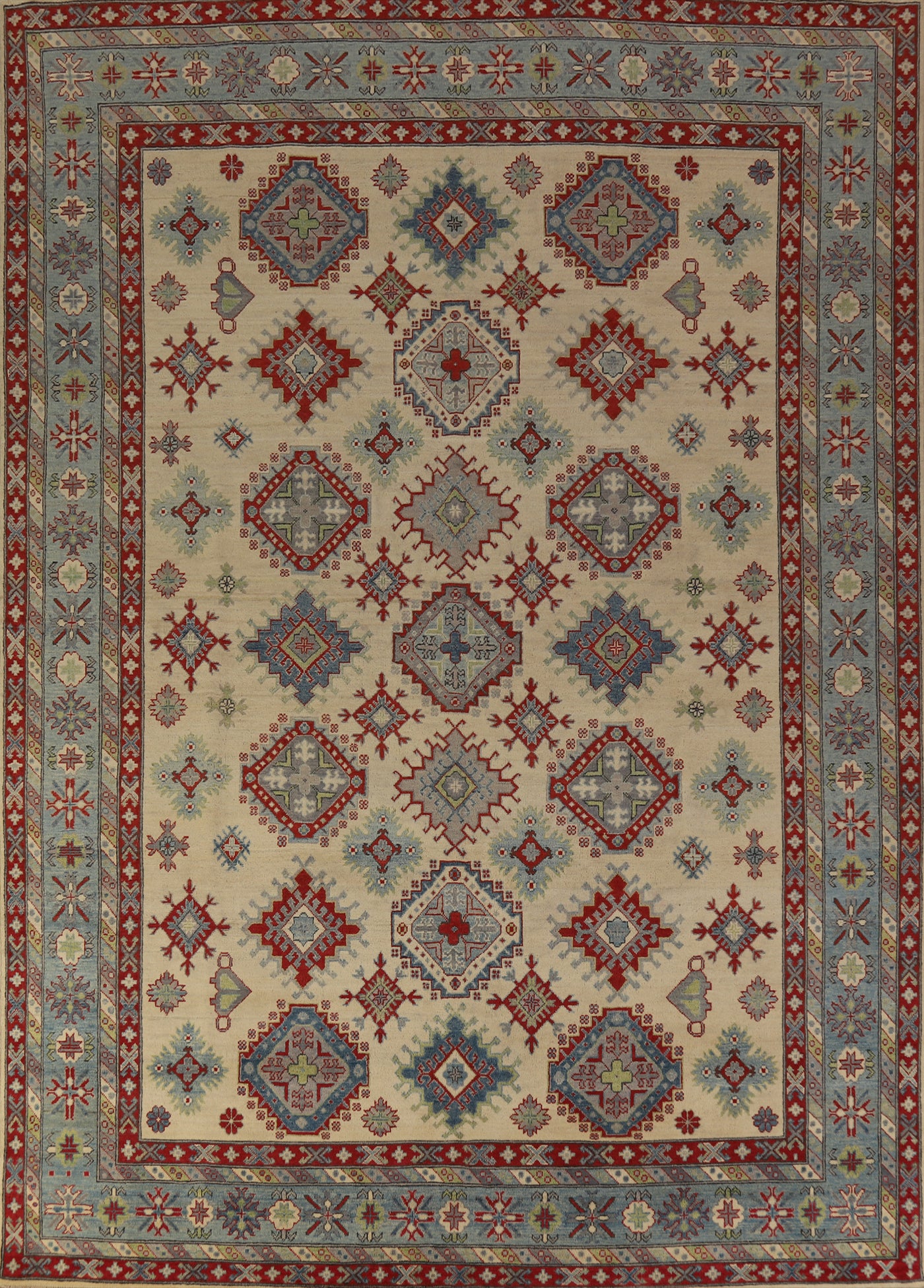 Handmade Wool Kazak Oriental Area Rug 9x12