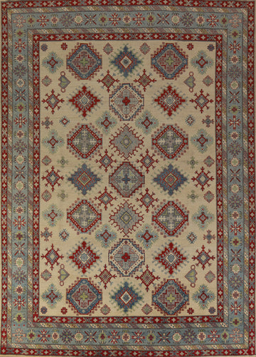 Handmade Wool Kazak Oriental Area Rug 9x12