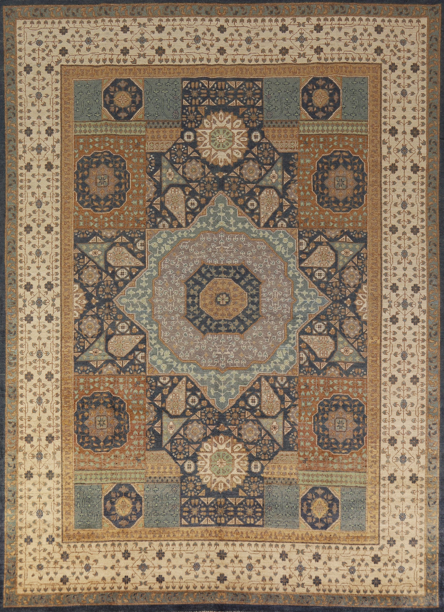Geometric Kazak Oriental Area Rug 8x10