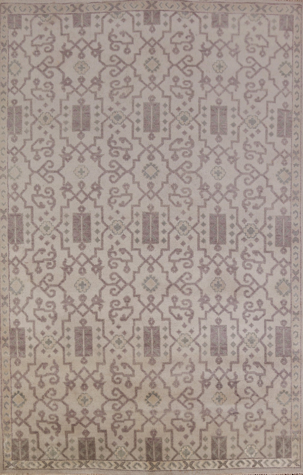 Geometric Heriz Serapi Indian Area Rug 6x9