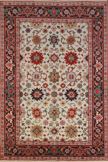 Geometric Oushak Indian Area Rug 6x9