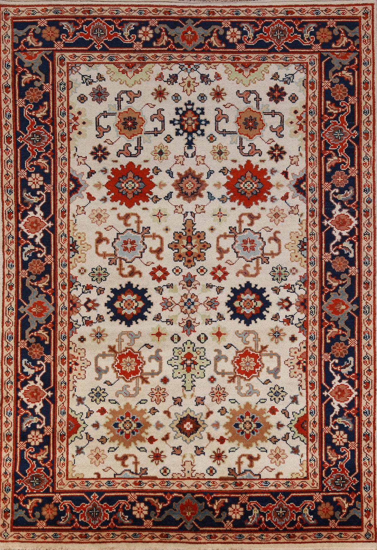 Handmade Wool Oushak Indian Area Rug 6x9