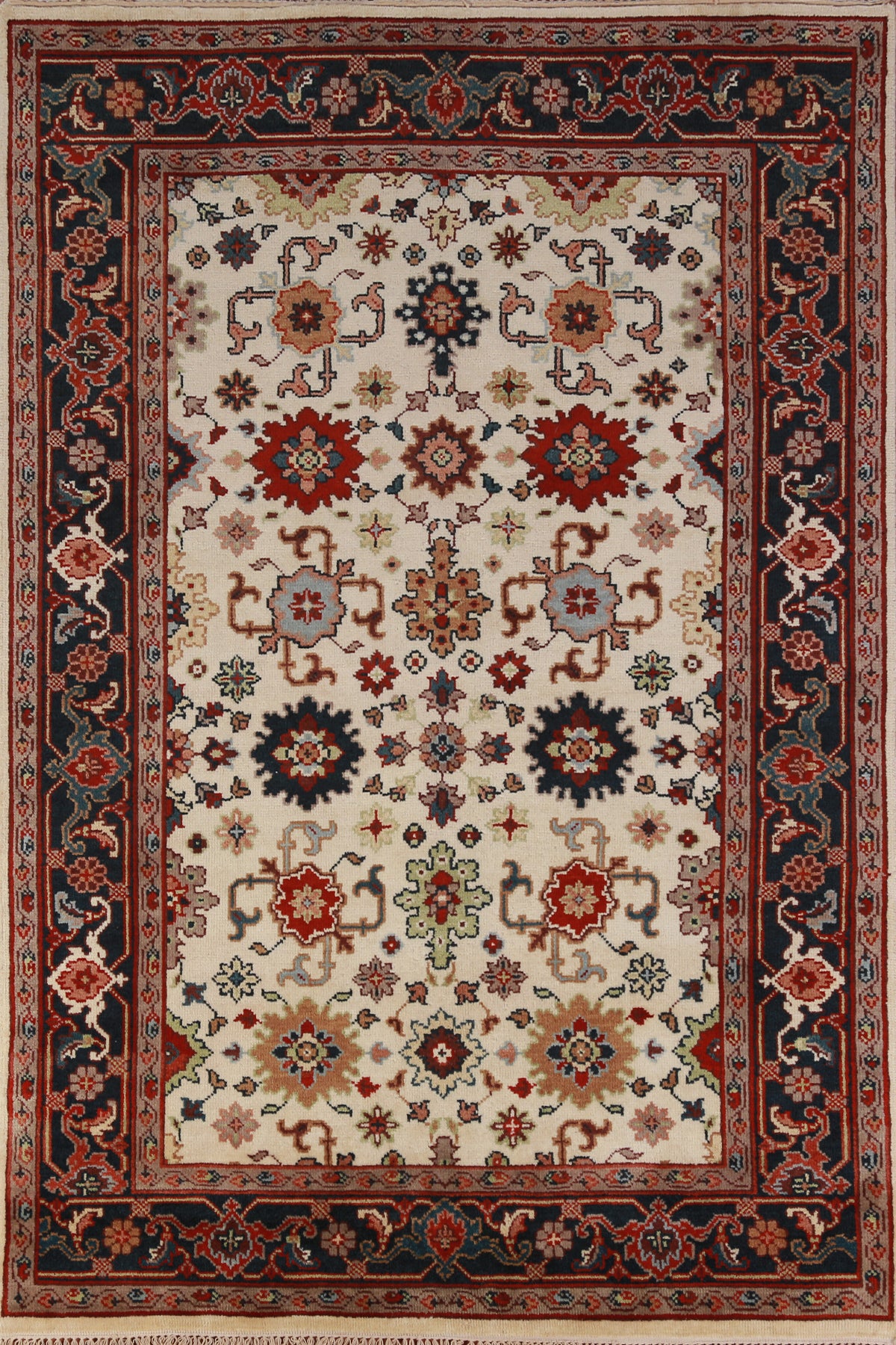 Geometric Ziegler Indian Area Rug 6x9