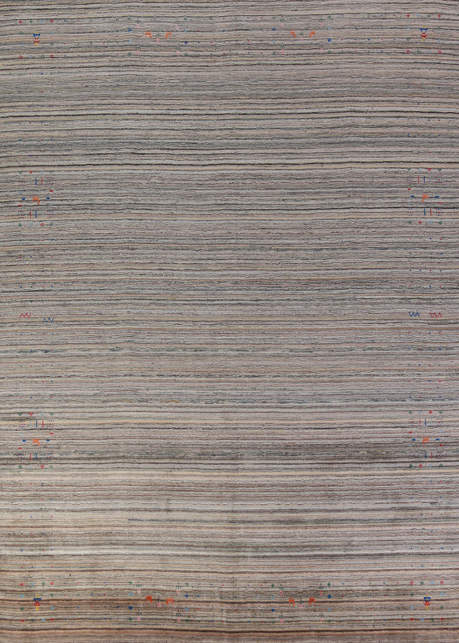 Handmade Wool Gabbeh Indian Area Rug 9x12