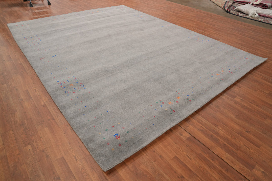 Handmade Wool Gabbeh Indian Area Rug 9x12