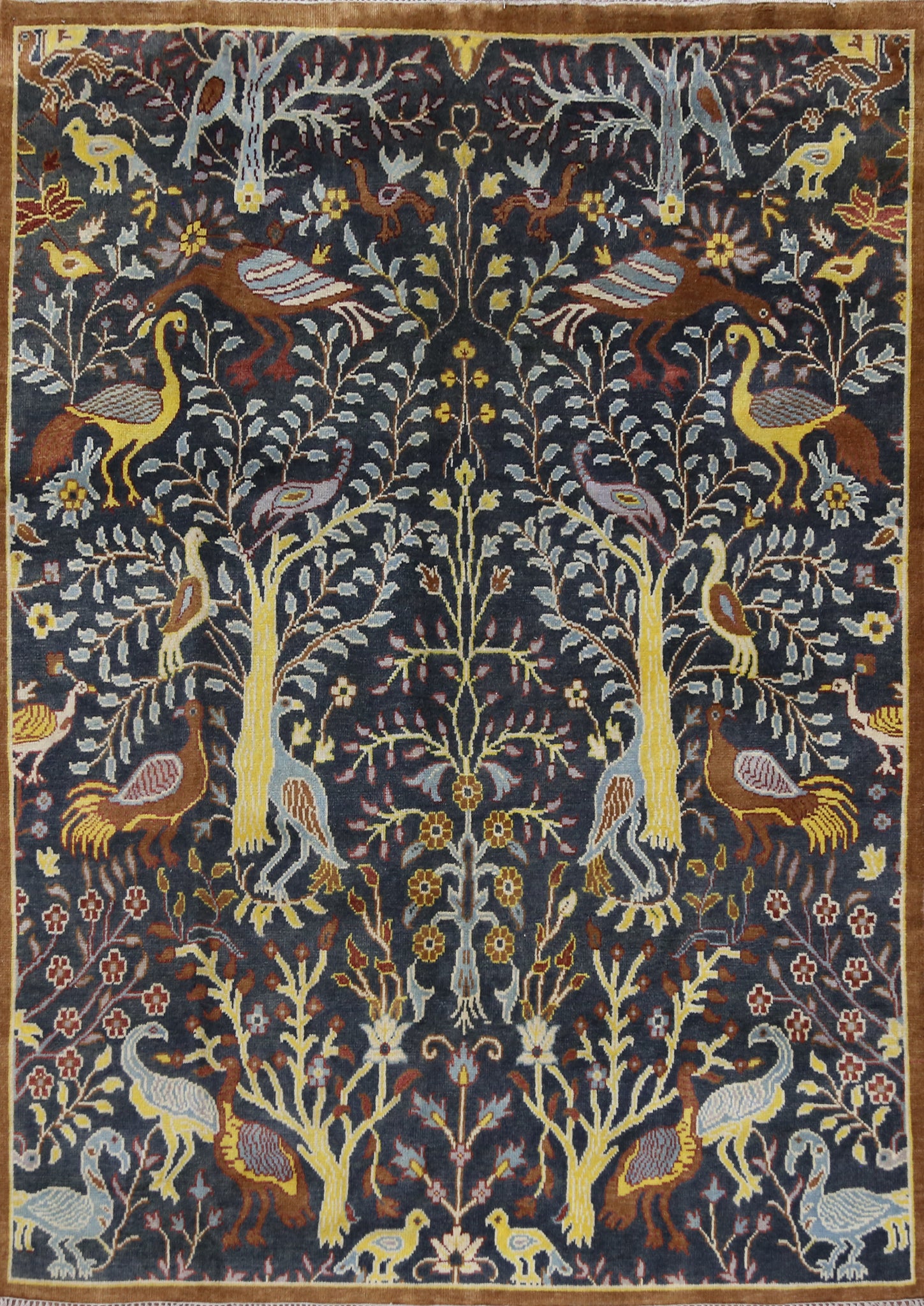 Animals Blue Ziegler Oriental Area Rug 8x10