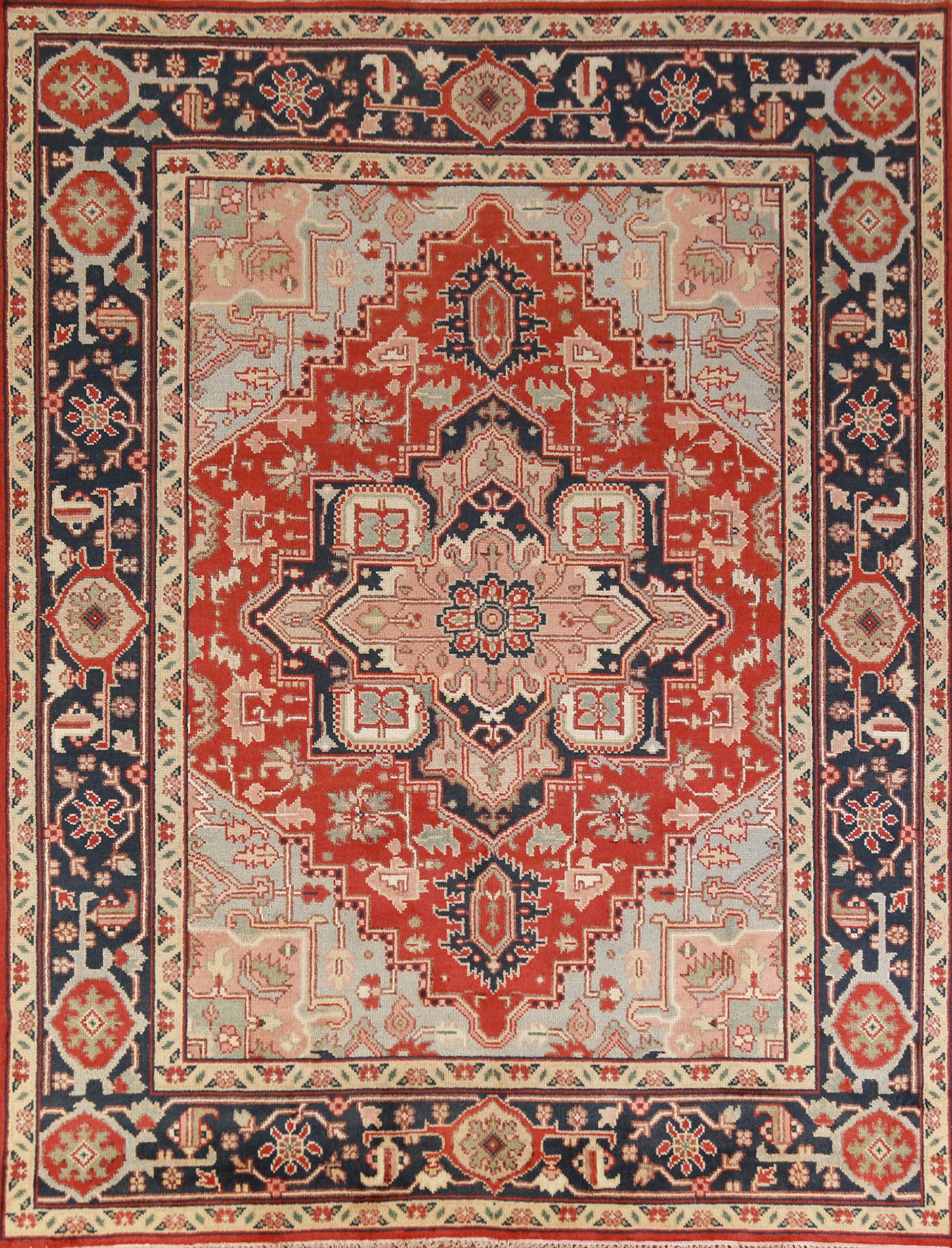 Geometric Heriz Serapi Oriental Area Rug 8x10