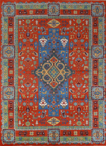 Handmade Wool Heriz Serapi Oriental Area Rug 9x12