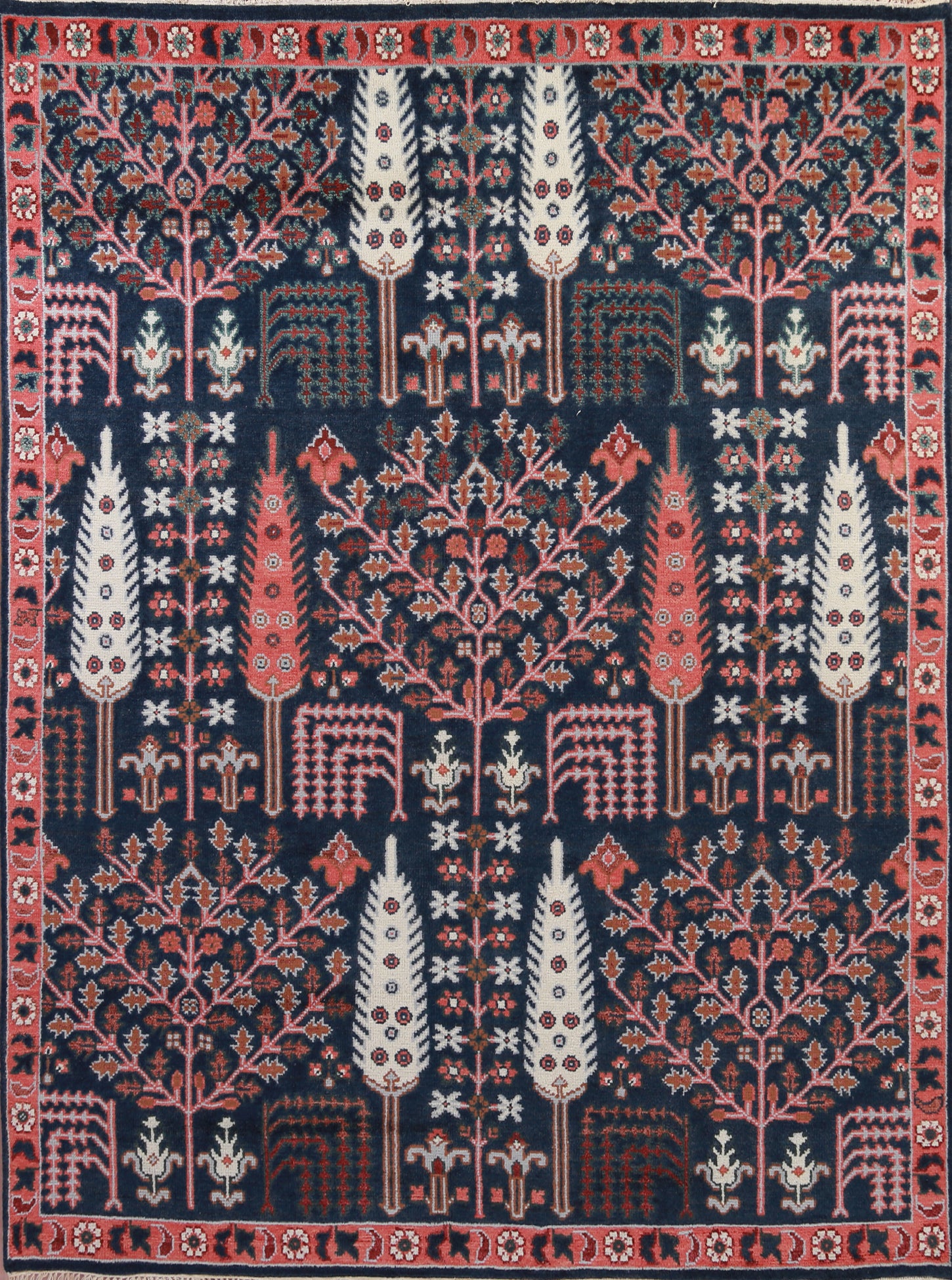 Navy Blue Heriz Serapi Oriental Area Rug 8x10