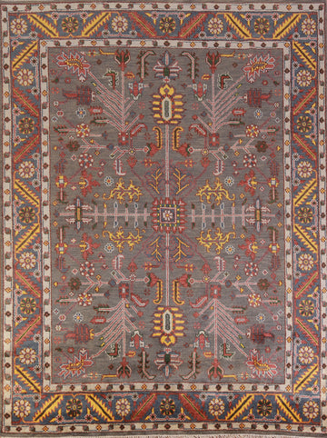 Handmade Gray Wool Heriz Serapi Oriental Area Rug 8x10