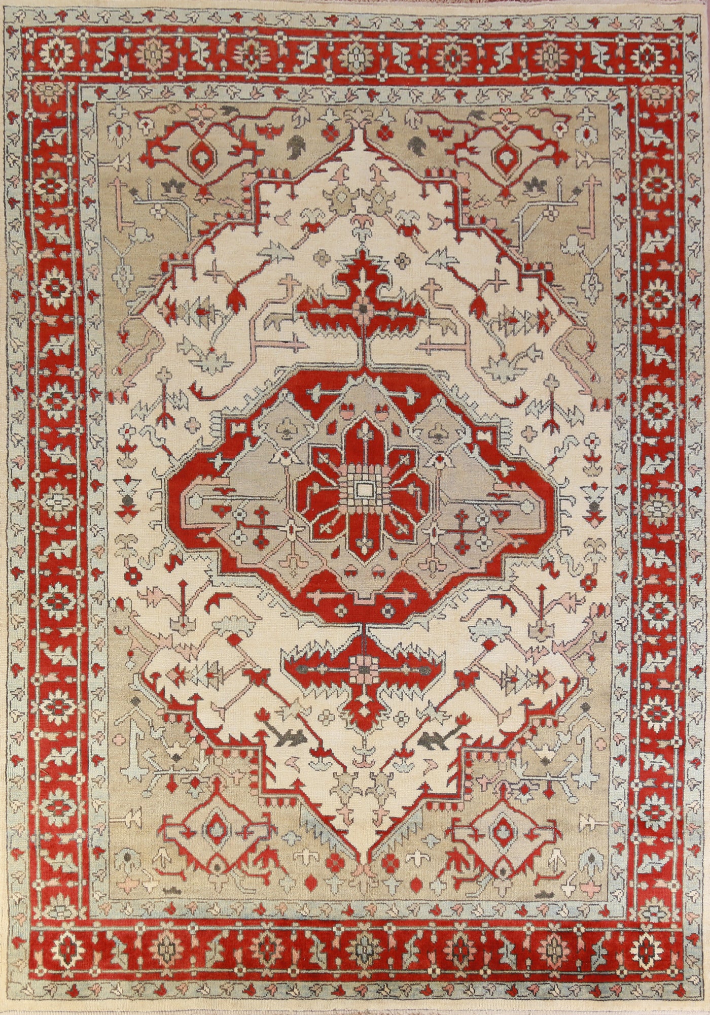 Handmade Wool Heriz Serapi Oriental Area Rug 9x12