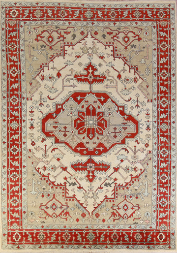 Handmade Wool Heriz Serapi Oriental Area Rug 9x12