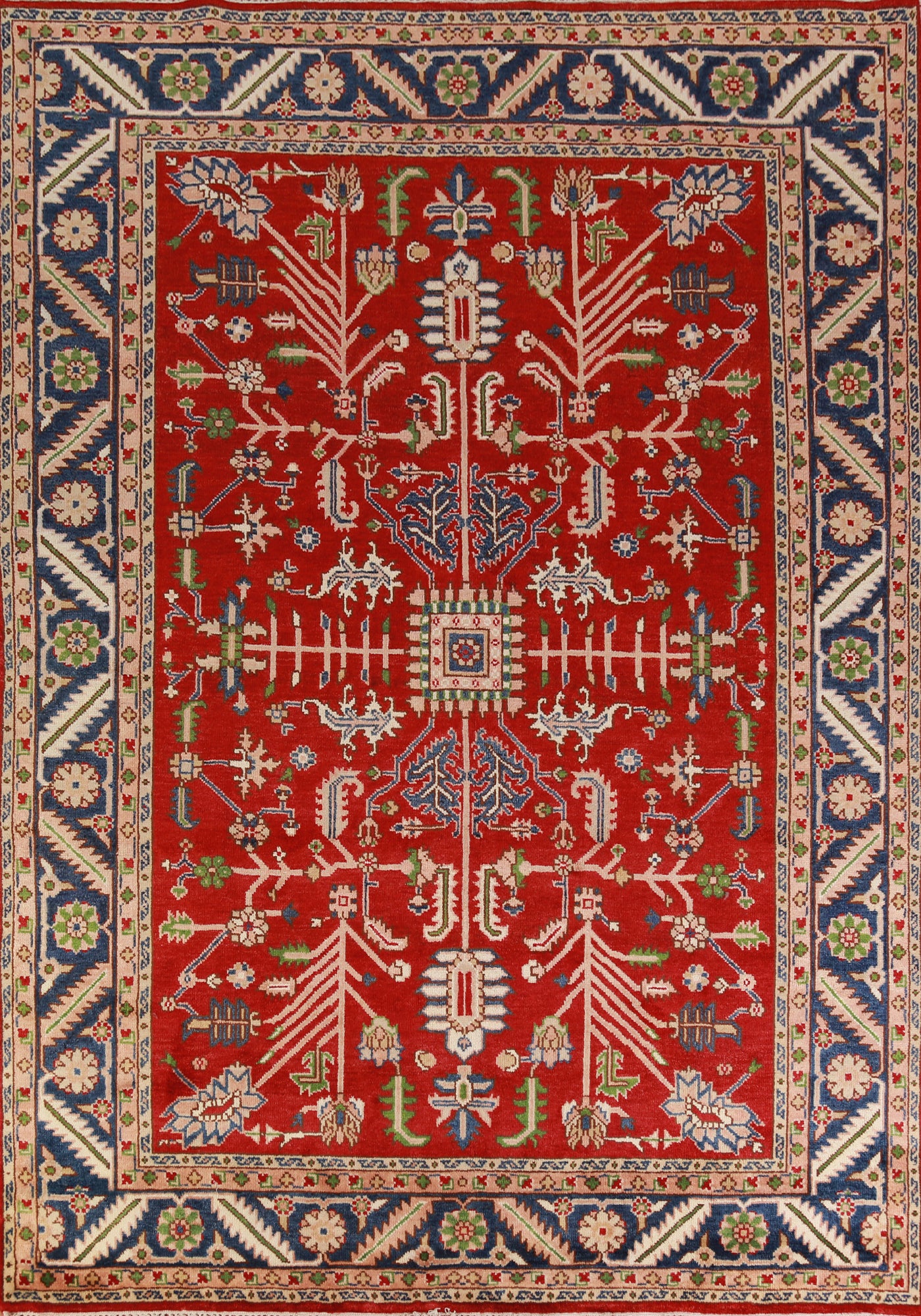 Handmade Red Heriz Serapi Oriental Area Rug 9x12