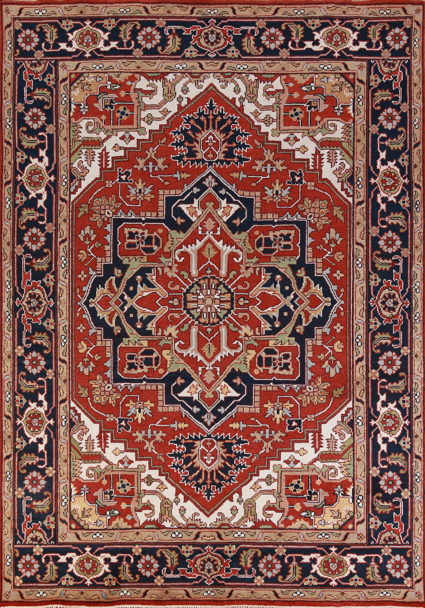 Geometric Heriz Serapi Oriental Area Rug 9x12