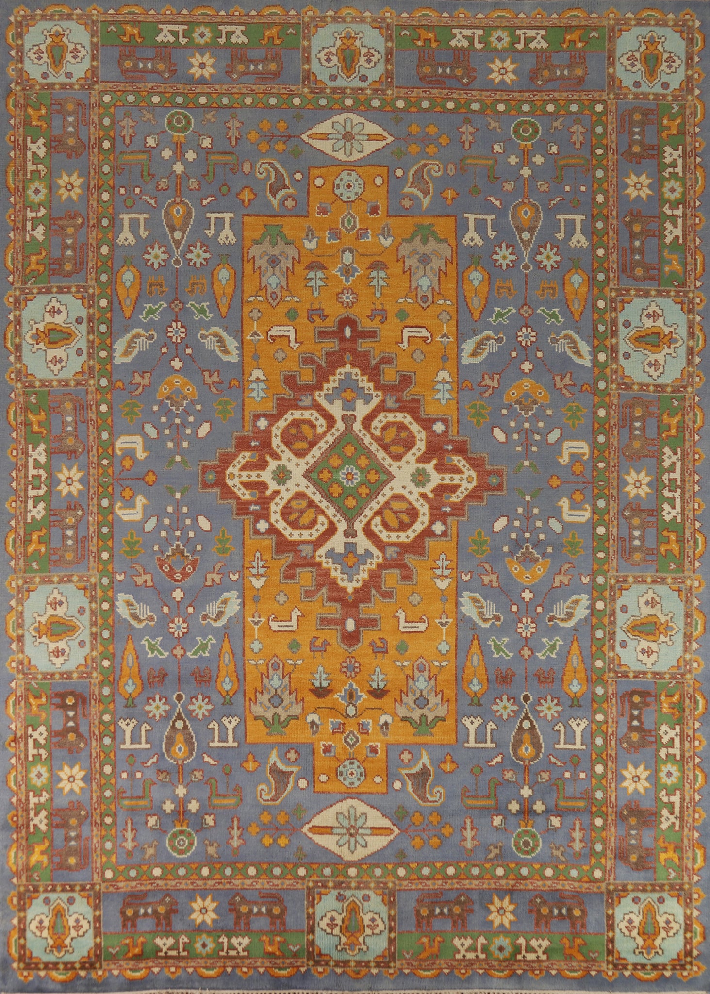 Geometric Heriz Serapi Oriental Area Rug 9x12